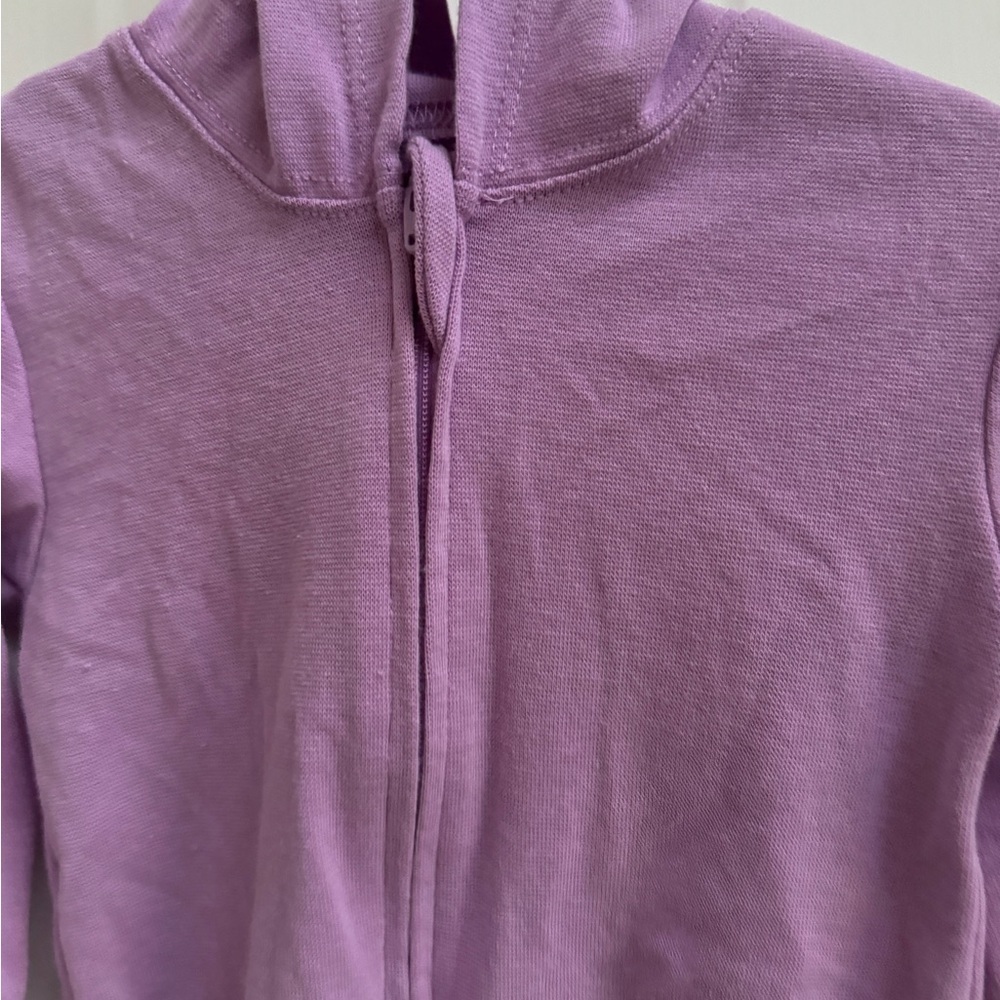 NWOT Hanes 18-24M Girls Purple Lightweight Hoodie Jacket - Picture 2 of 4